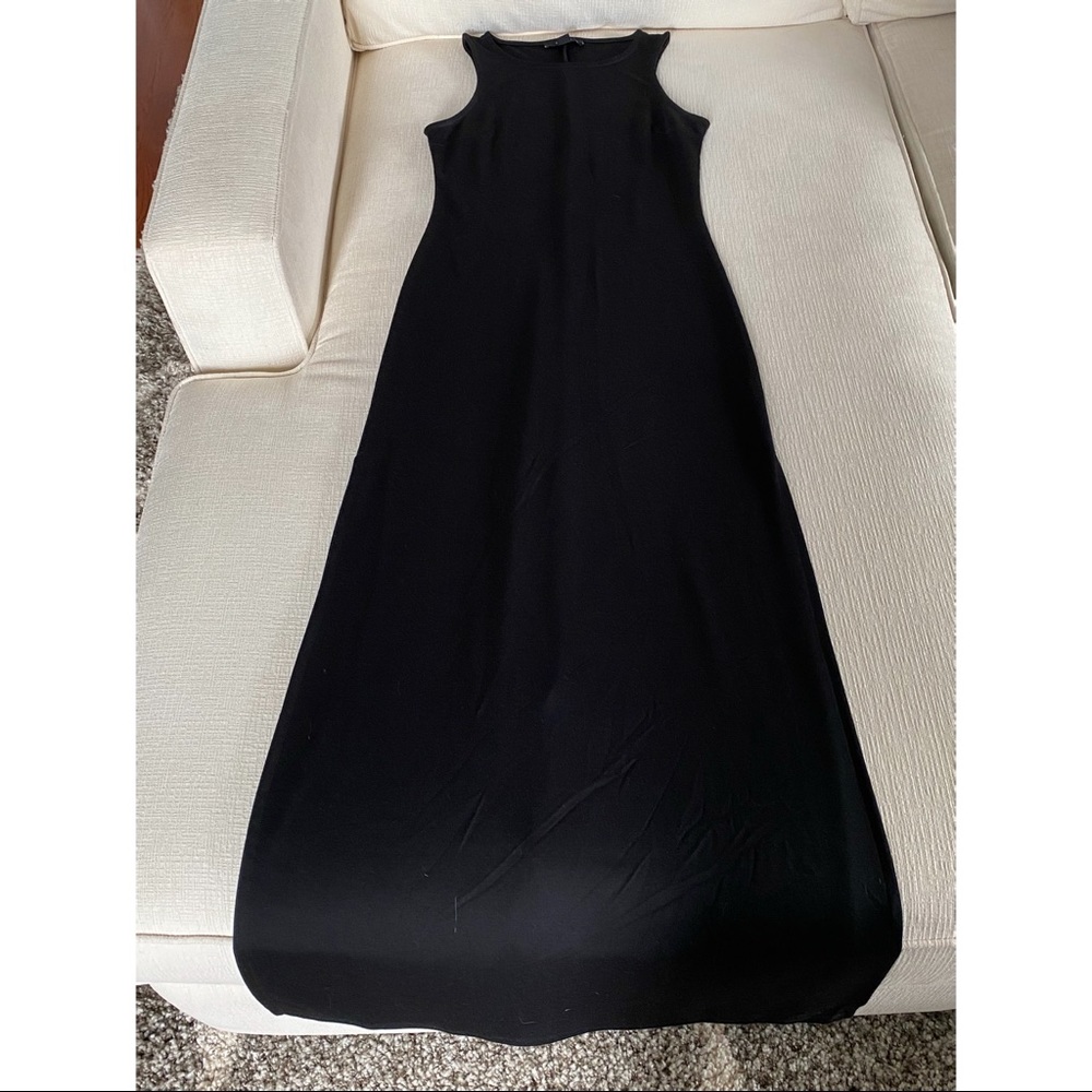 Forever 21 black maxi dress with side slits Sz M